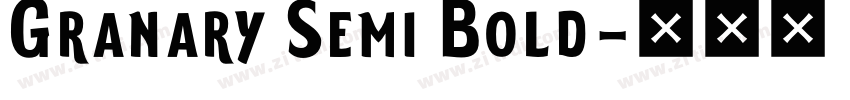 Granary Semi Bold字体转换